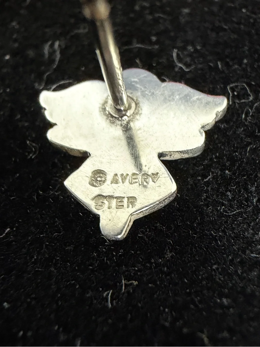 JAMES AVERY Sterling Silver Guardian Angel Flying Stud Earrings w/Box; RETIRED